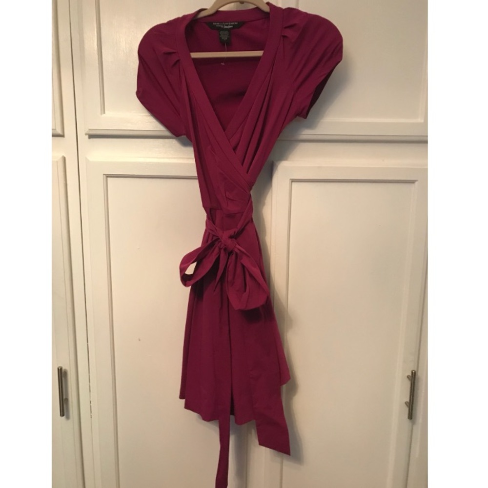 Magenta Diane von Furstenberg wrap dress!